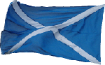 Strachan Tours flying the Scottish Flag