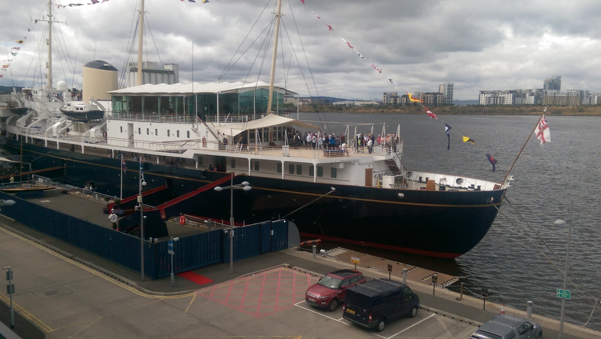 Royal Yacht Brittania at Ocean Terminal Edinburgh